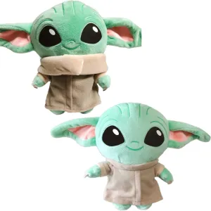 RONIAVL Baby Yoda Plush Toy Small Yoda Baby with Scarf Mandalorian Stuffed Animal Toy Soft Doll Kid Gift Character for Movie Fans of All Ages