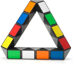 Rubik’s Twist, Colorful 3D Puzzle Classic Brain Teaser Retro Fidget Toy Bend & Twist Into Shapes Objects Animals, for Adults & Kids Ages 8 and up
