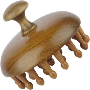 Sandalwood Small Massage Comb and Hair Brush - Scalp Massager, Hair Detangler, and Styling Tool for Natural Hair