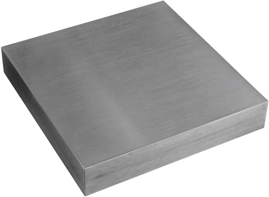 SE 2-in-1 Bench and Dapping Block for Metalworking - 4x4x3/4 Inch Carbon Steel - JT34444DB