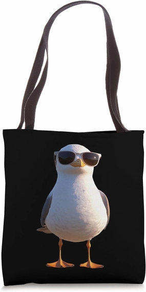 Seagull Beach Sea Herring Gull Ocean Cute Seagulls Tote Bag