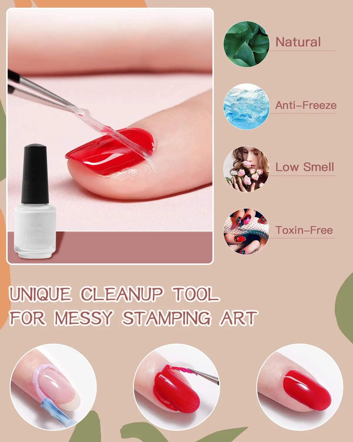 SEISSO 12 Colors Nail Stamping Polish Gels 5Pcs Stamp Print Templates 1 Peel Off Nail Tape Stamp Latex 1 Stamper with Scraper, Stamping Nail Polish Art Set Manicure Gift Collection