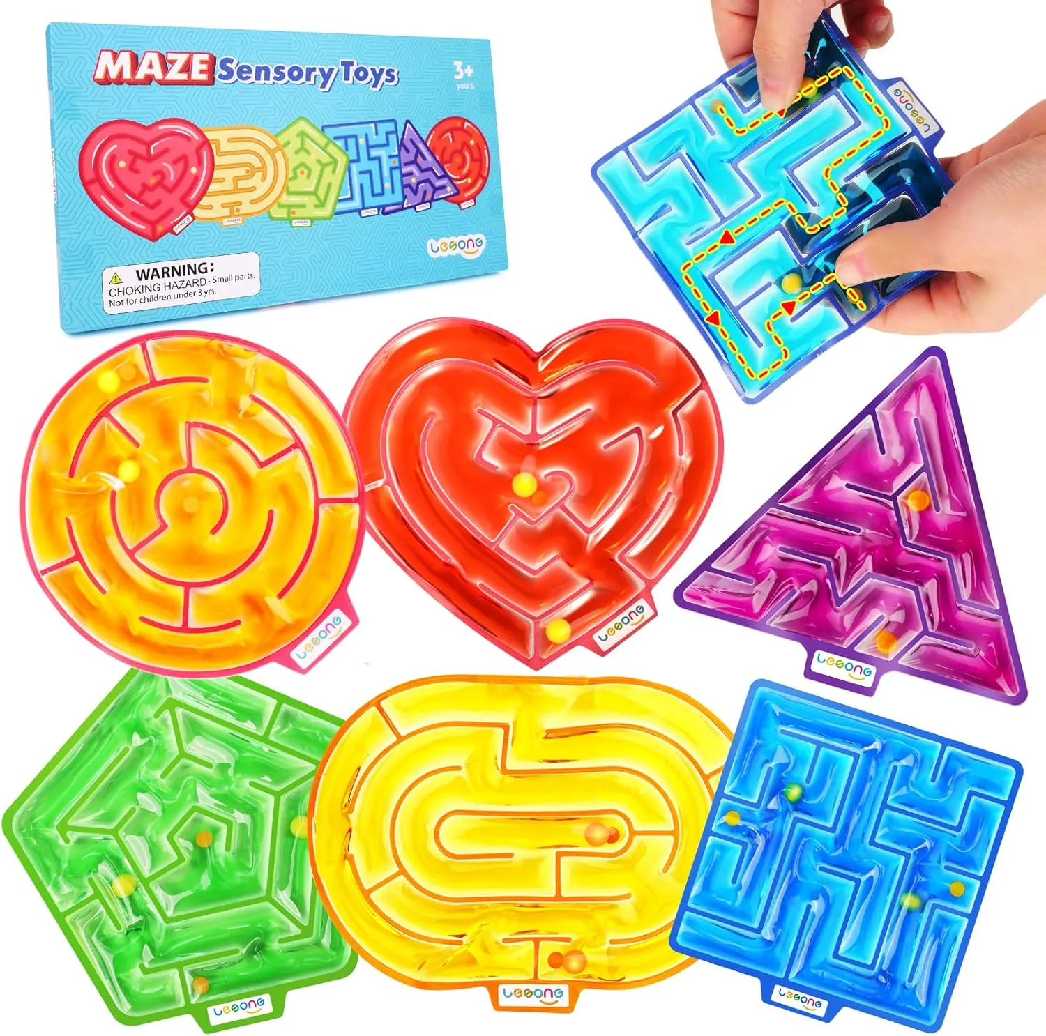 Sensory Fidget Toys for Children with Autism: Calming Gel-Filled Maze for Classroom and Home - Special Needs Sensory Toys for Kids and Teens