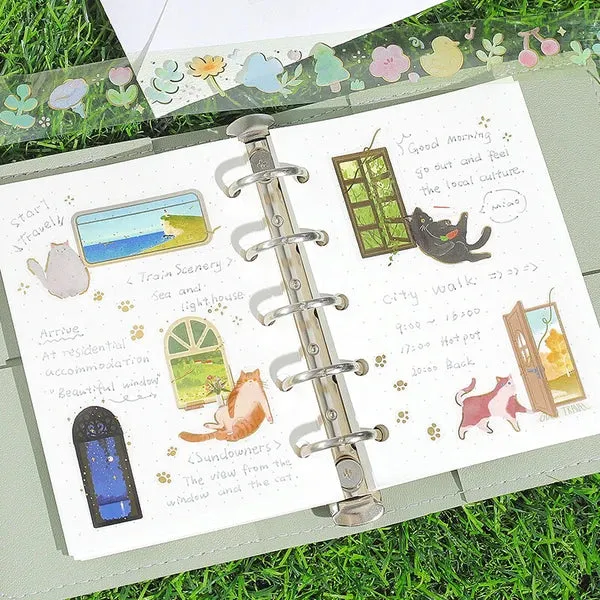 Single-flower Vase Clear PET Tape