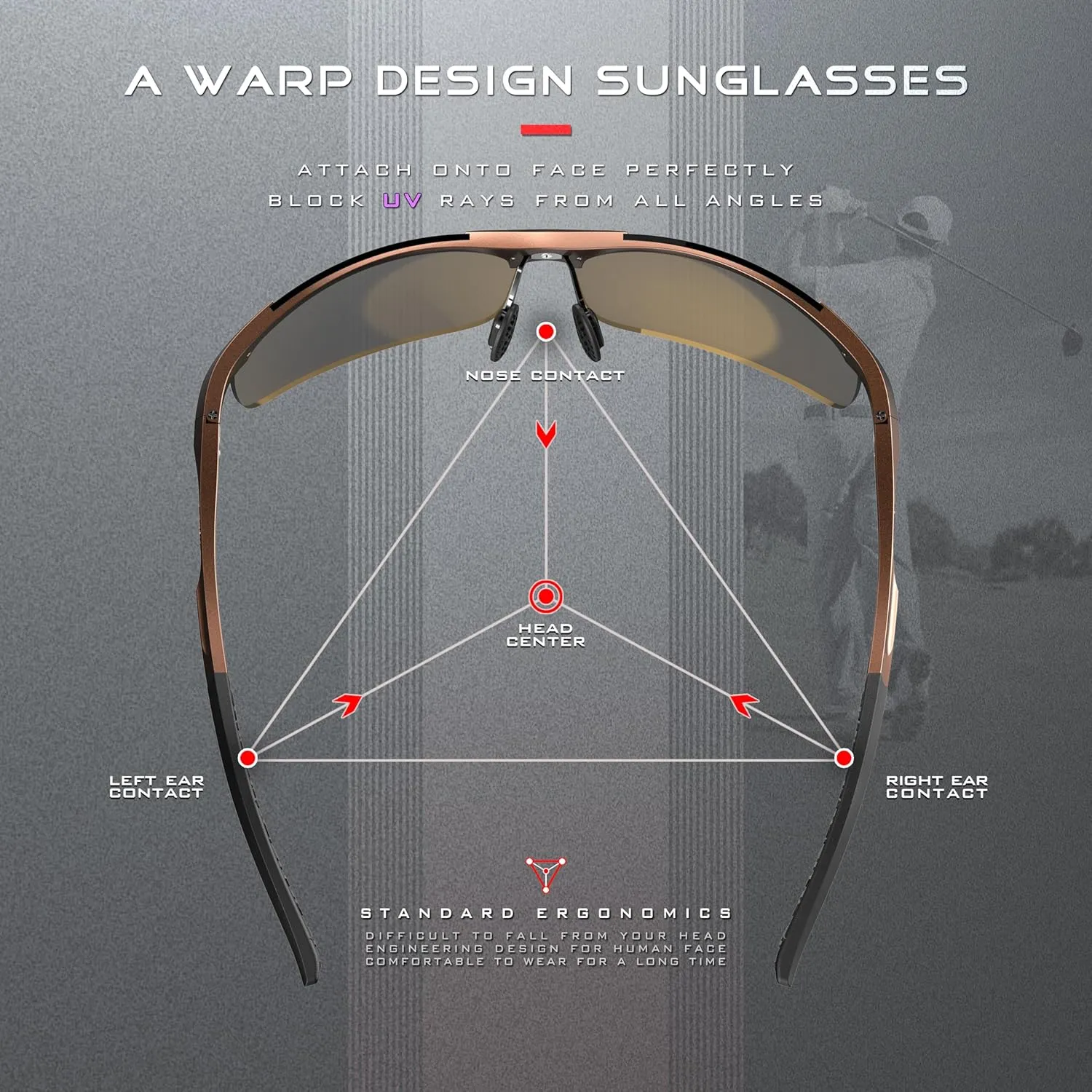 SIPLION Sunglasses Men Polarized for Men's Driving Sport Fishing hiking UV Protection Al-Mg Metal Frame Ultra Light