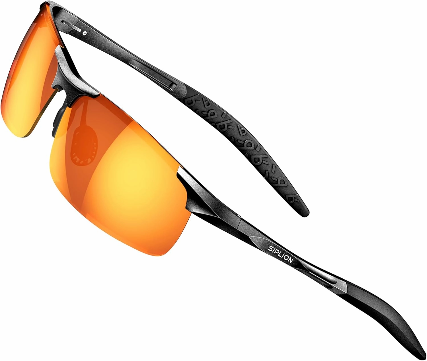 SIPLION Sunglasses Men Polarized for Men's Driving Sport Fishing hiking UV Protection Al-Mg Metal Frame Ultra Light