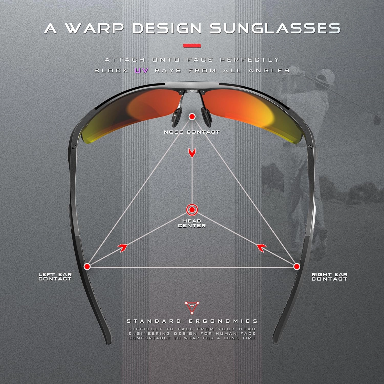 SIPLION Sunglasses Men Polarized for Men's Driving Sport Fishing hiking UV Protection Al-Mg Metal Frame Ultra Light