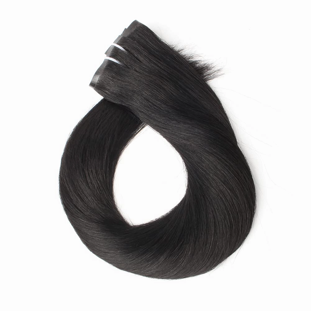 Sixstarhair Clip In Hair Extensions Remy Human Hair Black Hair Extensions Natural Human Hair 120g 8 Pieces Clip In Wefts High Grade Real Hair for Women
