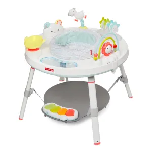 Skip Hop Baby Activity Center: Interactive Play Center with 3-Stage Grow-with-Me Functionality, 4mo , Silver Lining Cloud