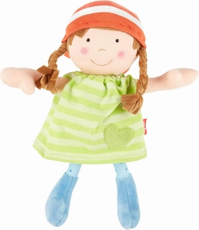 Small Doll with Green Chiffon Dress, Recommended from 6 Months, 39410, One Size, Green