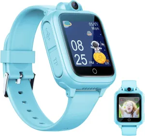 Smart Watch for Kids, Kids Watch with 26 Games Camera Video Recorder Music Alarm Calculator Calendar Flashlight Stopwatch Pedometer, Fun Birthday Gifts Boys Watch Toys for 4-16 Year Olds Blue