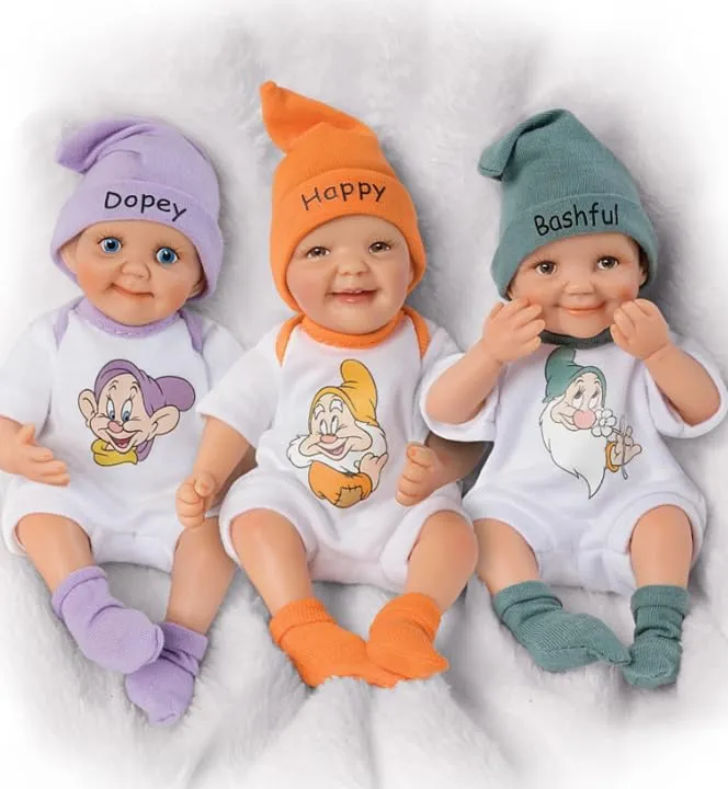 Snow White and The Seven Dwarfs Dolls (Happy)