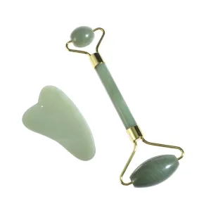 SOIMISS Pure Jade Beauty Device Facial Roller Skin Care Massager Face Massager Kit Traditional Scraper Tool