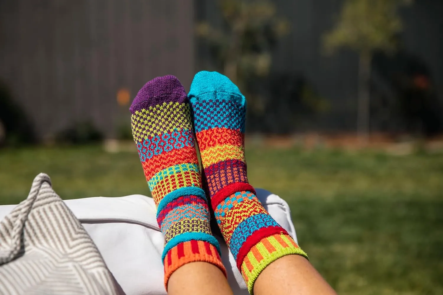 Solmate Socks Colorful Mismatched Socks for Men & Women – Soft, Eco-Friendly Cotton Blend – Fun & Cozy Gift Idea