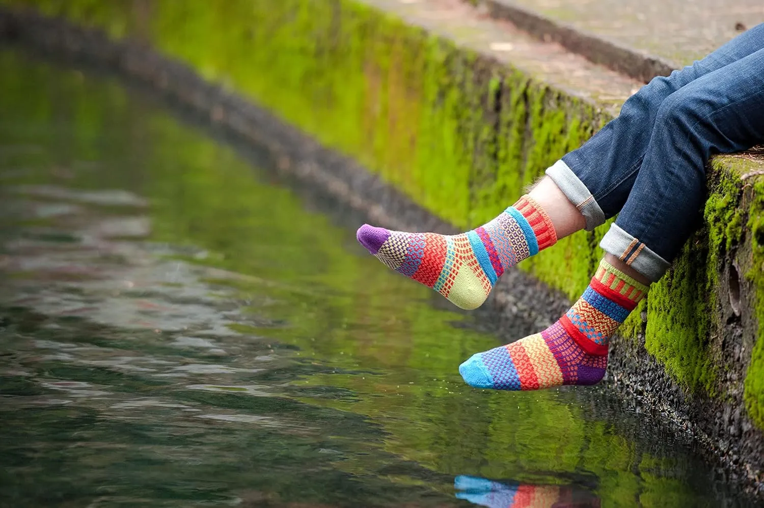 Solmate Socks Colorful Mismatched Socks for Men & Women – Soft, Eco-Friendly Cotton Blend – Fun & Cozy Gift Idea