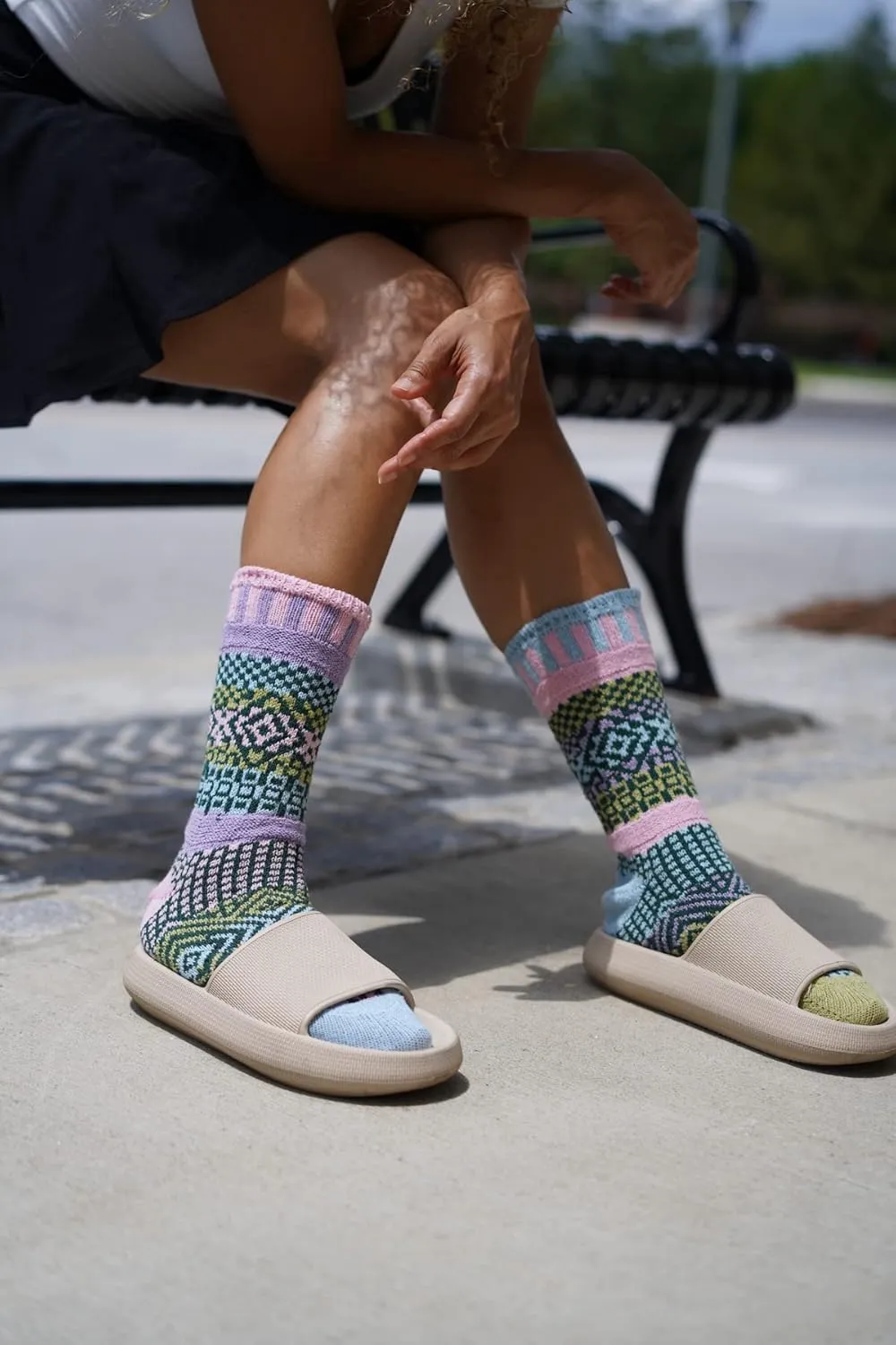 Solmate Socks Colorful Mismatched Socks for Men & Women – Soft, Eco-Friendly Cotton Blend – Fun & Cozy Gift Idea
