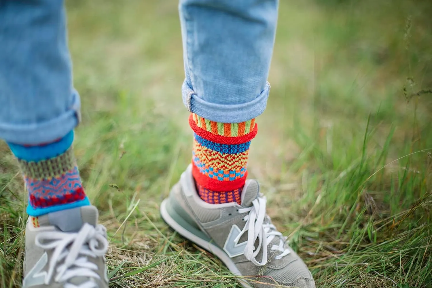 Solmate Socks Colorful Mismatched Socks for Men & Women – Soft, Eco-Friendly Cotton Blend – Fun & Cozy Gift Idea