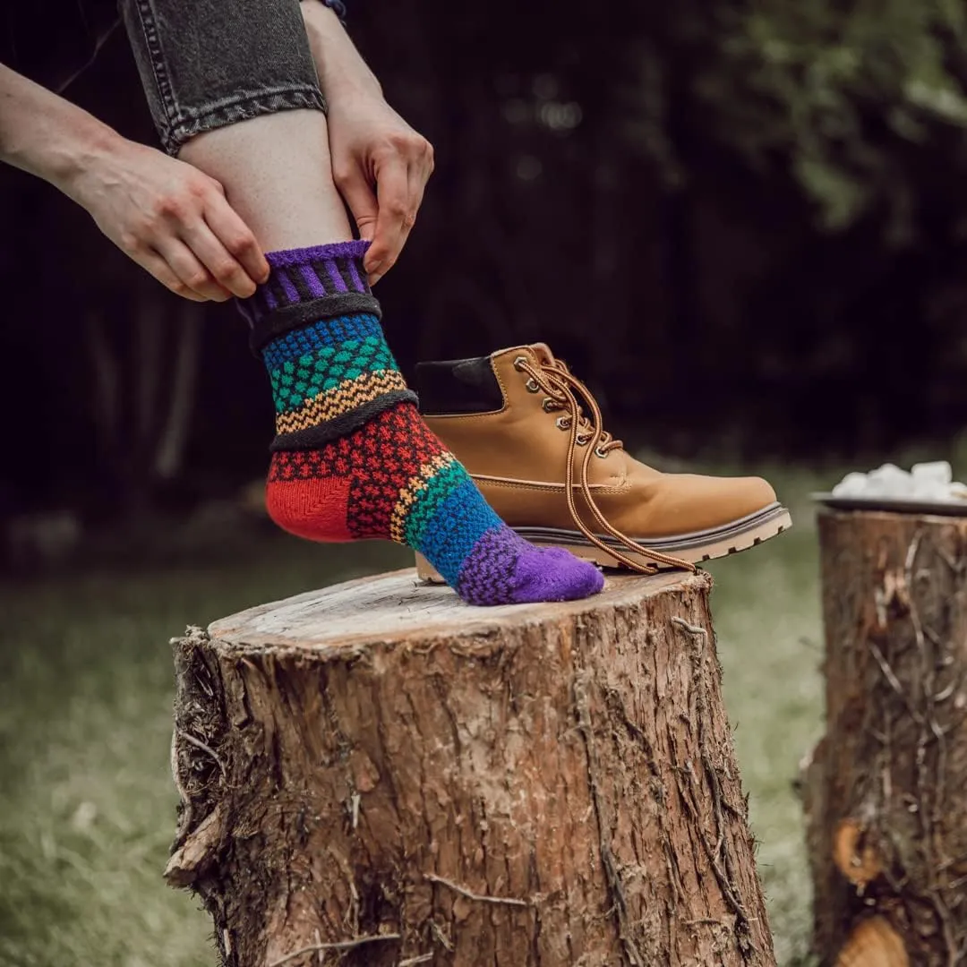 Solmate Socks Colorful Mismatched Socks for Men & Women – Soft, Eco-Friendly Cotton Blend – Fun & Cozy Gift Idea