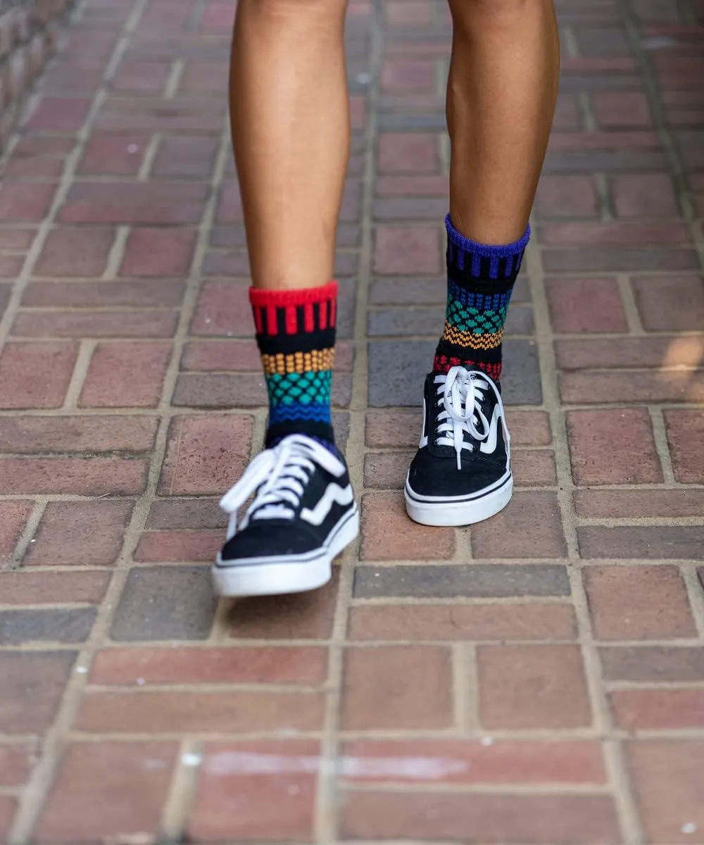 Solmate Socks Colorful Mismatched Socks for Men & Women – Soft, Eco-Friendly Cotton Blend – Fun & Cozy Gift Idea