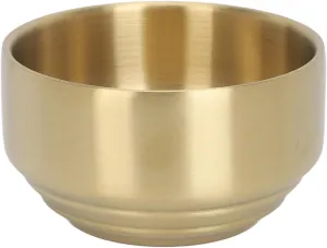 Sonew Men Shaving Bowl, Ti Plated Beard Soap Bowl Beard Foaming Cream Bowl Facial Cleansing Tool for Home and Beauty Salon