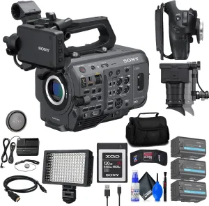Sony PXW-FX9 XDCAM 6K Full-Frame Camera System (Body Only (PXW-FX9V)   120GB Memory Card   2 x BP-U35 Battery   Bag   LED Light   Memory Wallet   Cap Keeper   Cleaning Kit   HDMI Cable (Renewed)