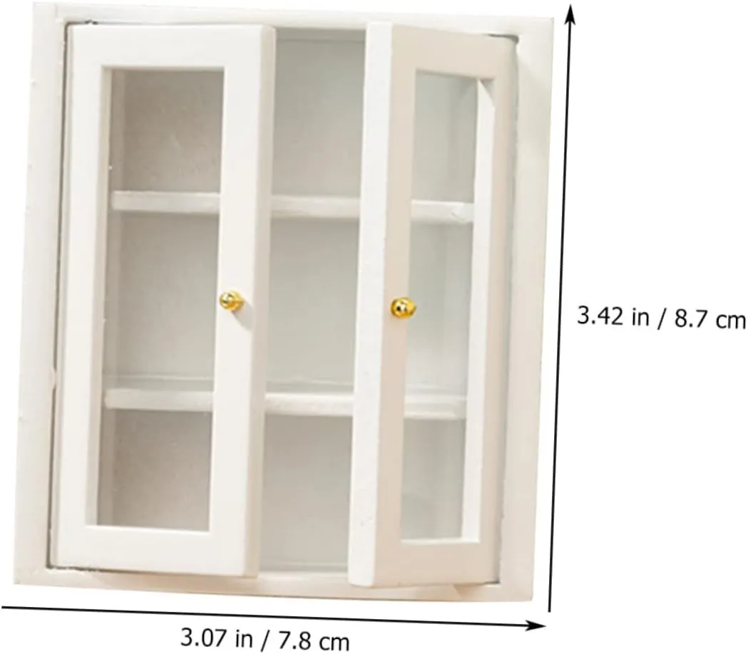 Sosoport 2pcs Scale Furniture for Miniature Kitchen Decoration Present for Miniature Collectors