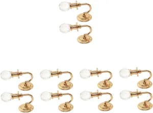 Sosoport 5 Pairs Miniature Led Wall Lamp Mini House Decor Tiny Wall Light Miniature Decorative