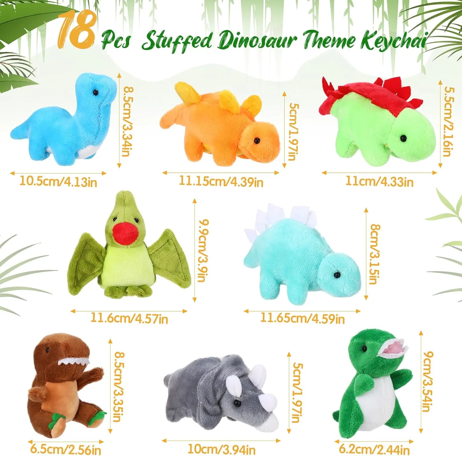 Spakon 72 Pcs Dinosaur Party Favors for Boys and Girls Includes 12 Sets Mini Dinosaur Stuffed Animals Plush Keychains Gift Box House Stickers Adopt a Dinosaur Party Favor for Dinosaur Birthday Favors