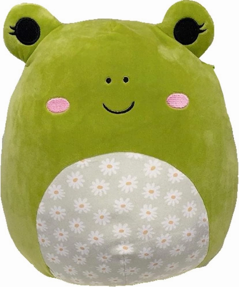 Squishmallow Official Kellytoy Plush Pets Squad Dogs Cats Bunnies Frogs Squishy Soft Plush Toy Animals (Wendy Frog (Floral Belly), 7.5 Inch)