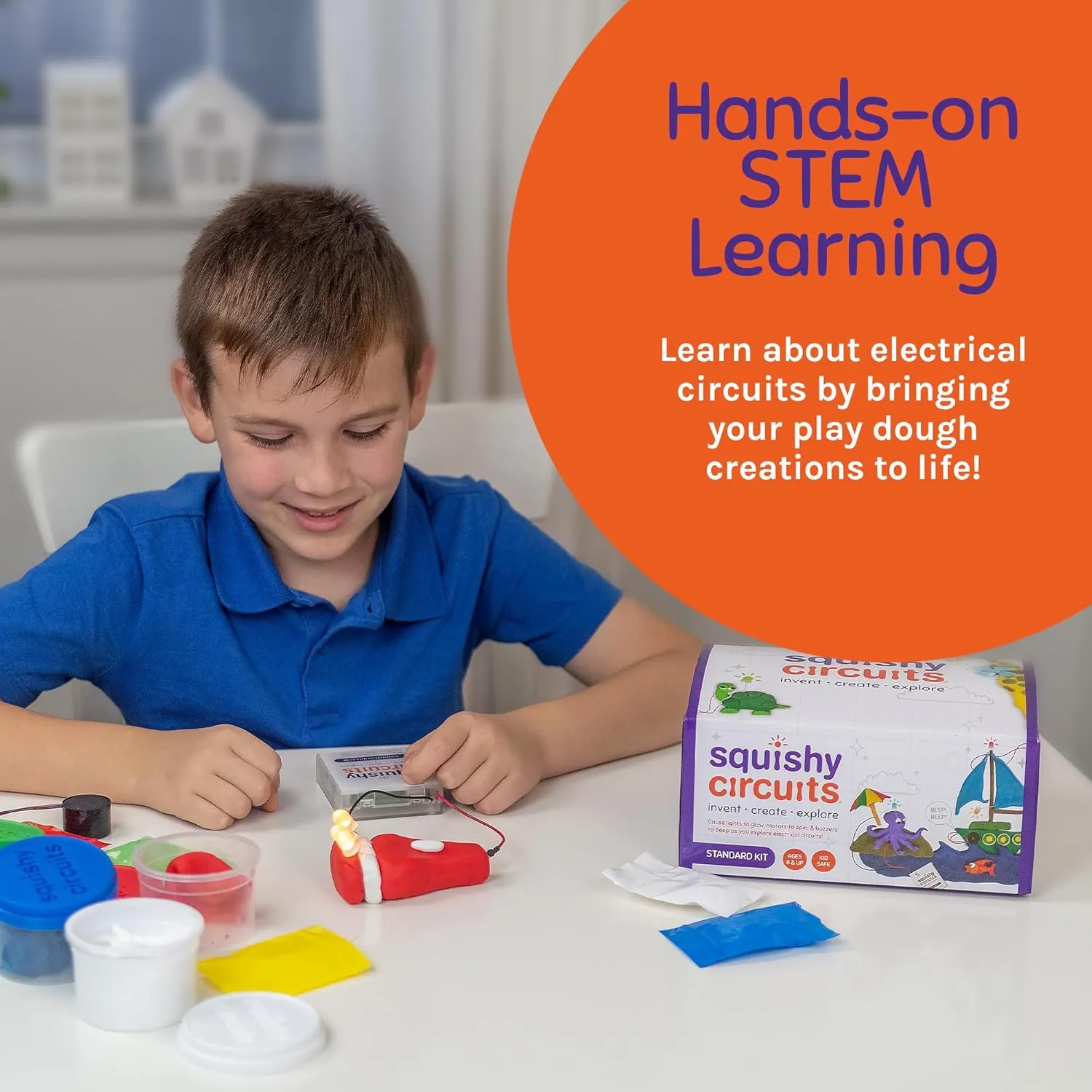 Standard Kit - Explore Electrical Circuits with Play Dough - STEM Science Kits for Kids Age 8-12 - Fun and Educational at Home, Classroom, Camp, and More!