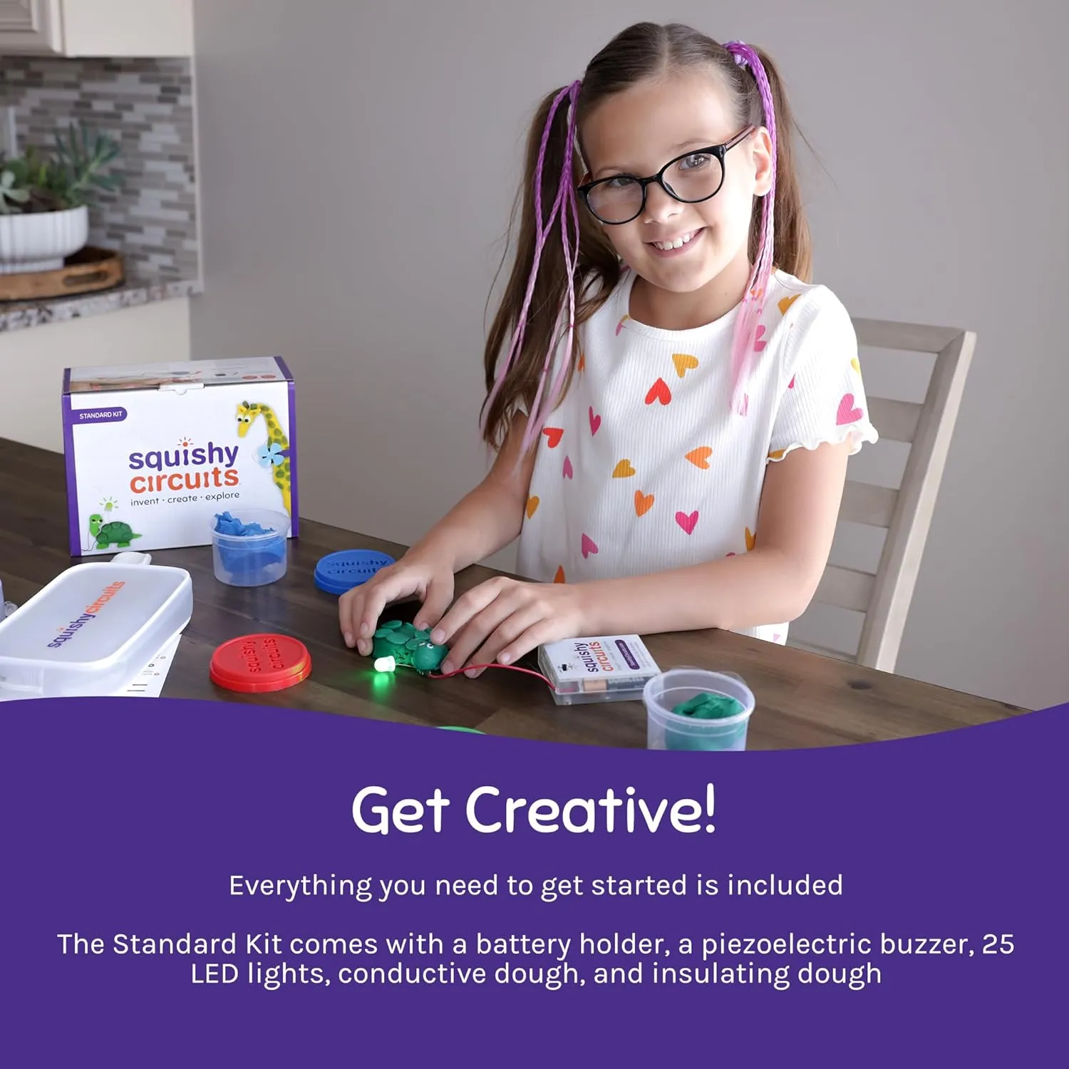 Standard Kit - Explore Electrical Circuits with Play Dough - STEM Science Kits for Kids Age 8-12 - Fun and Educational at Home, Classroom, Camp, and More!
