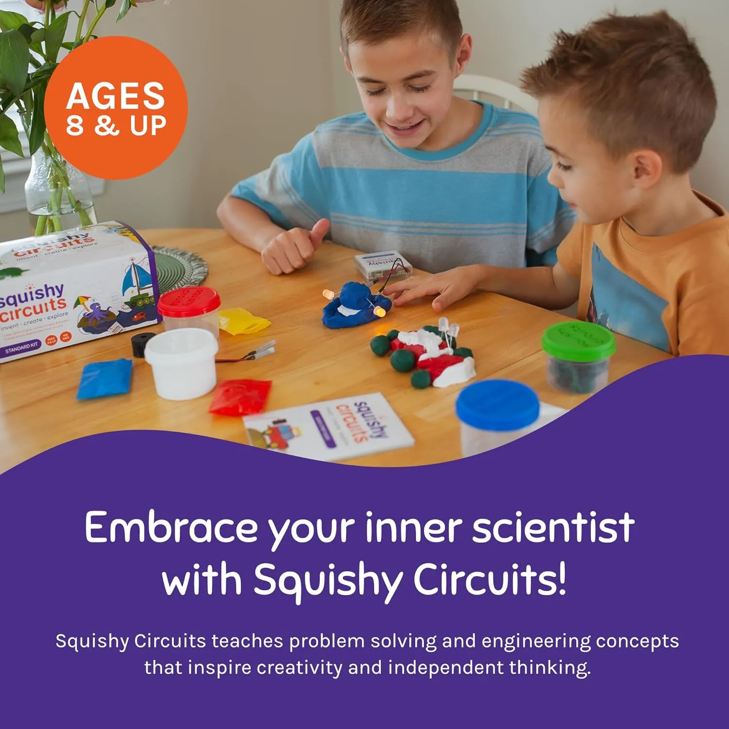 Standard Kit - Explore Electrical Circuits with Play Dough - STEM Science Kits for Kids Age 8-12 - Fun and Educational at Home, Classroom, Camp, and More!