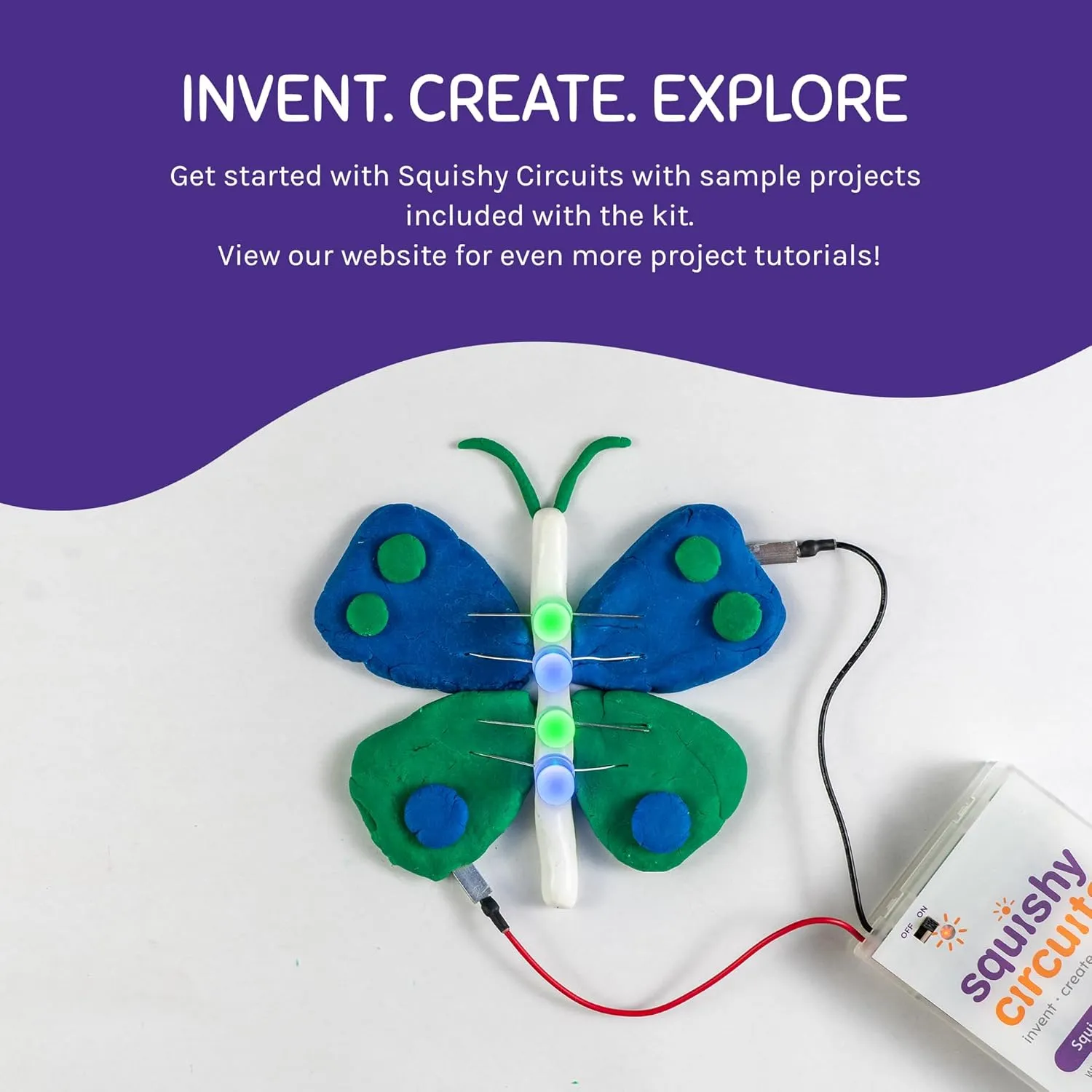 Standard Kit - Explore Electrical Circuits with Play Dough - STEM Science Kits for Kids Age 8-12 - Fun and Educational at Home, Classroom, Camp, and More!