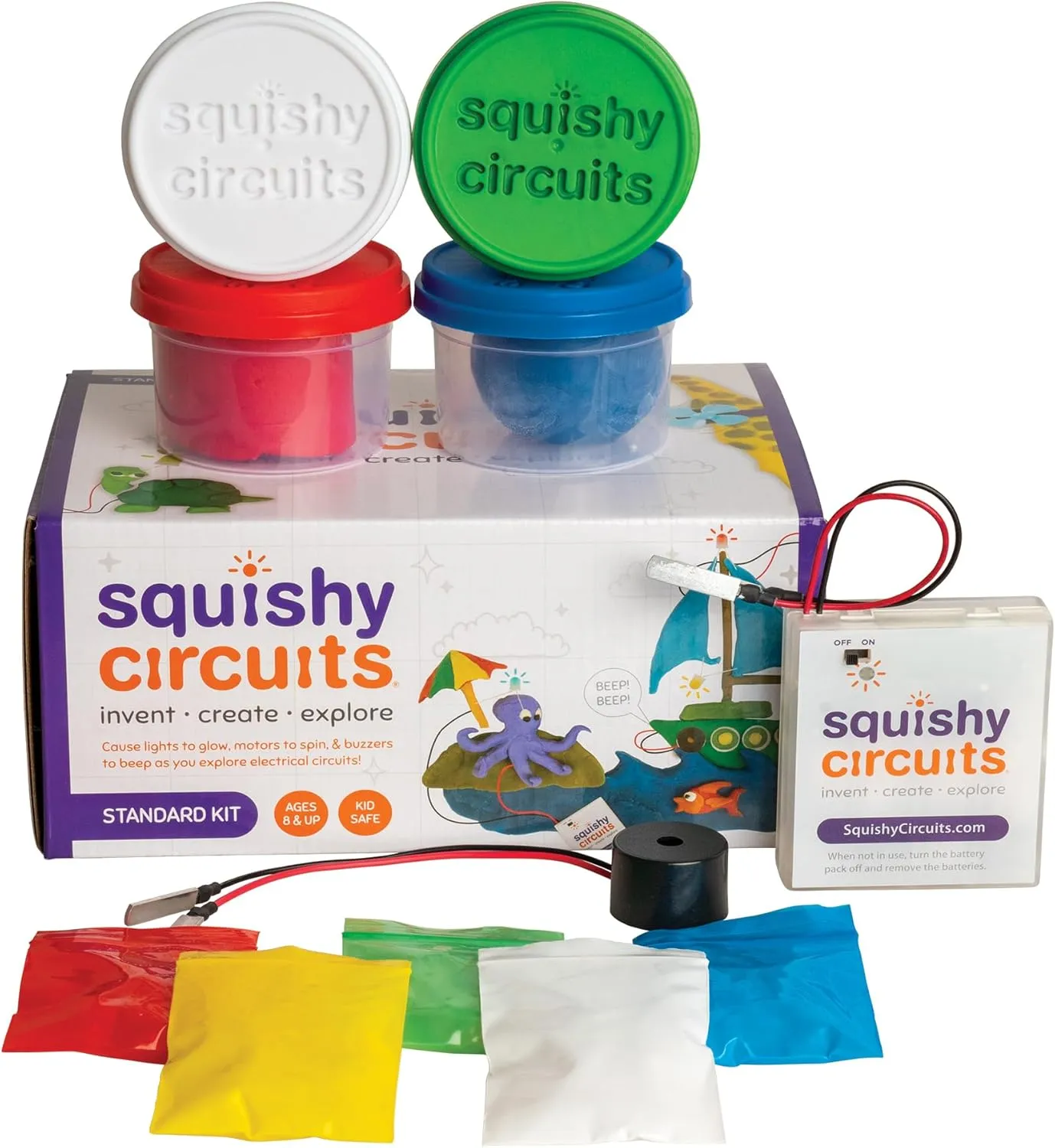 Standard Kit - Explore Electrical Circuits with Play Dough - STEM Science Kits for Kids Age 8-12 - Fun and Educational at Home, Classroom, Camp, and More!