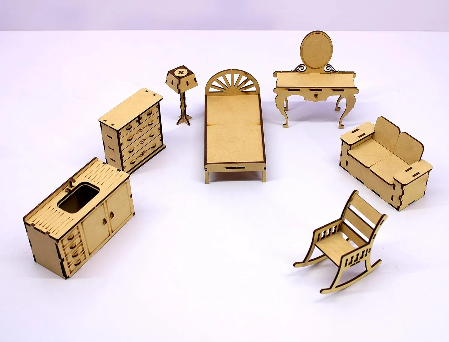 StonKraft 3D Wooden Puzzle - Wooden, DIY Kit, Build Your own, Construction Toy, Modeling Kit | MDF Toys (Furniture)