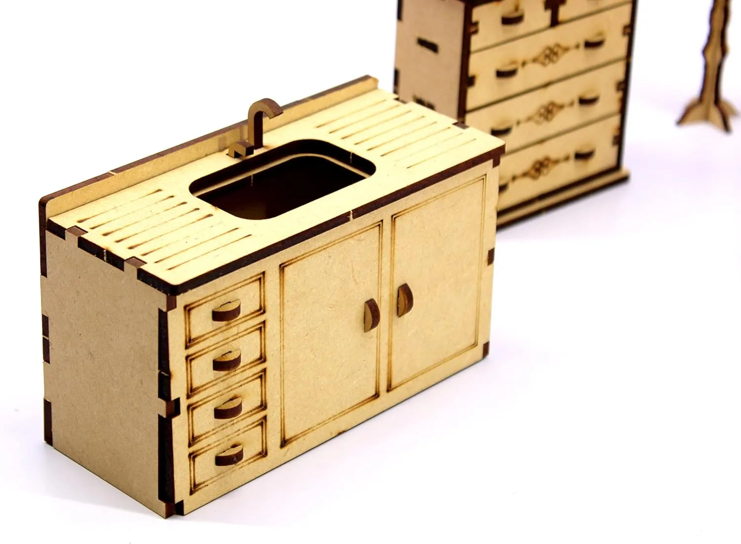 StonKraft 3D Wooden Puzzle - Wooden, DIY Kit, Build Your own, Construction Toy, Modeling Kit | MDF Toys (Furniture)