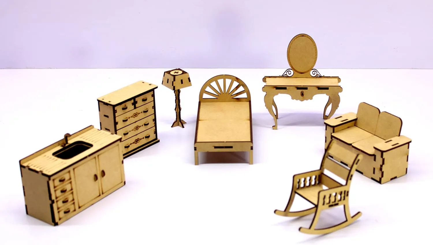 StonKraft 3D Wooden Puzzle - Wooden, DIY Kit, Build Your own, Construction Toy, Modeling Kit | MDF Toys (Furniture)