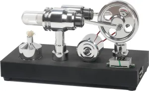 Sunnytech Hot Air Stirling Engine Motor Electricity Generator Educational Colorful LED SC (SC011)