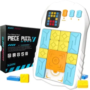 Super Slide Puzzle Game, Brain Teaser - Features Over 500 unlockable Levels of The Super Slide Electronic Sliding Puzzle Brain Game Toy, a Fun Puzzle Challenge Suitable for Ages 14 and up.