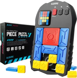 Super Slide Puzzle Game, Puzzle Games - with Over 500 Levels Unlock The Super Slide Electronic Sliding Puzzle Brain Game Toy Brain Teaser Puzzle Fun Suitable for All Ages