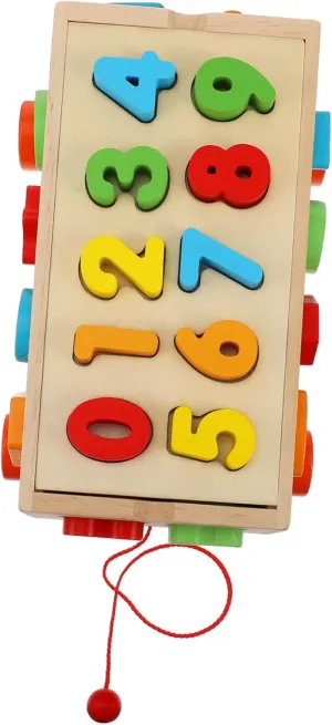 SUPVOX 1Set Wooden Geometric Matching Blocks Educational for Cognition Shape Recognition Plaything for Ages Present for Boys