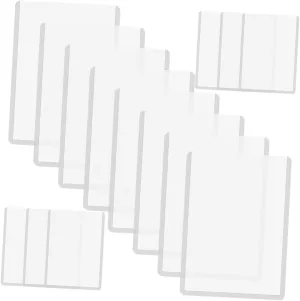 SUPVOX 50pcs Transparent Card Sleeves Hard Protectors for Game Cards Flexible Holders Against Loss
