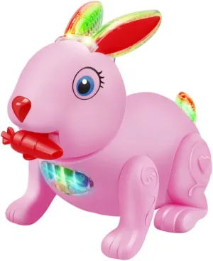 SUPVOX Rabbit Electric Doll Toys for Kids Musical Plaything Lights and Music Random Color