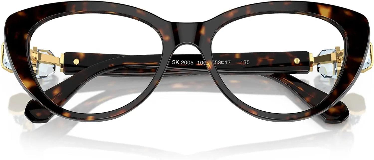 Swarovski Women's Sk2005 Cat Eye Prescription Eyewear Frames