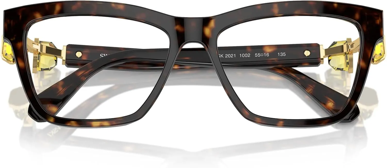Swarovski Women's Sk2021 Square Prescription Eyewear Frames