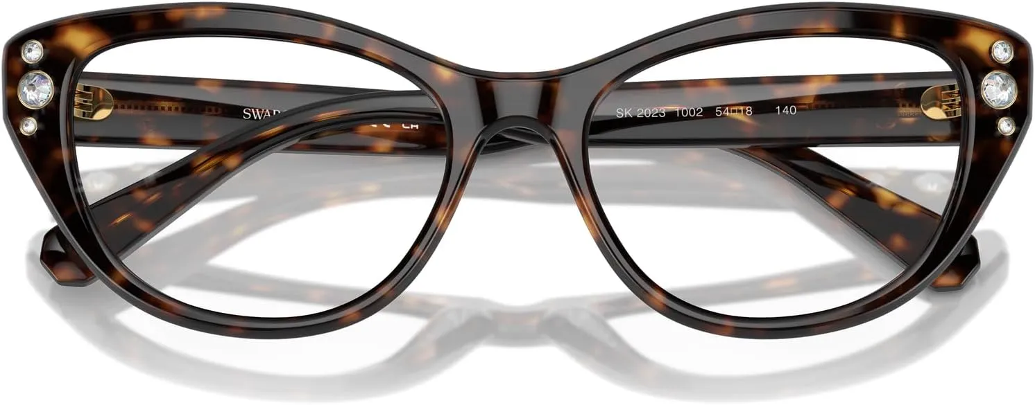 Swarovski Women's Sk2023 Cat Eye Prescription Eyewear Frames