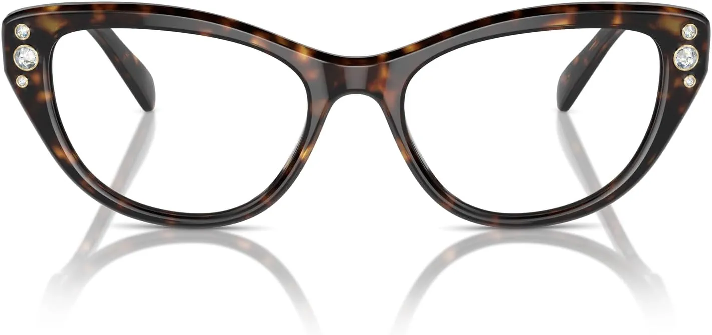 Swarovski Women's Sk2023 Cat Eye Prescription Eyewear Frames