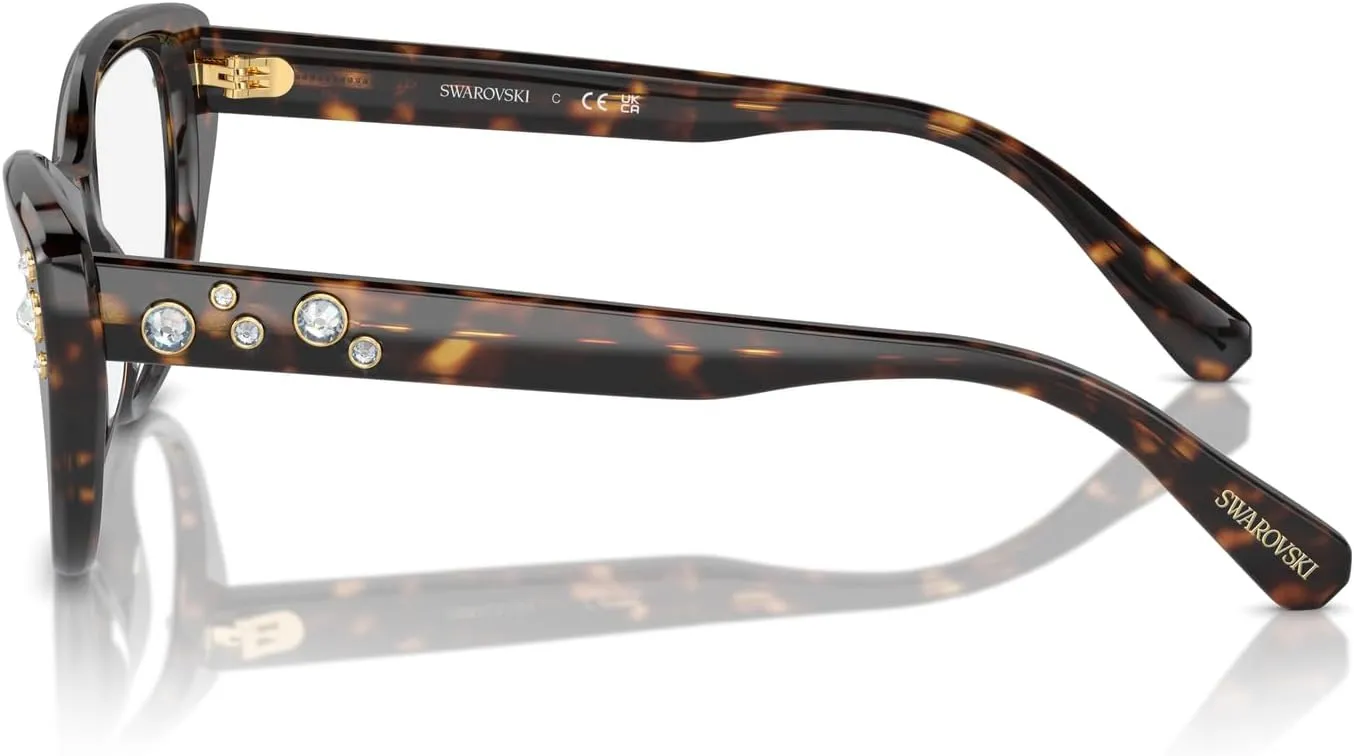 Swarovski Women's Sk2023 Cat Eye Prescription Eyewear Frames