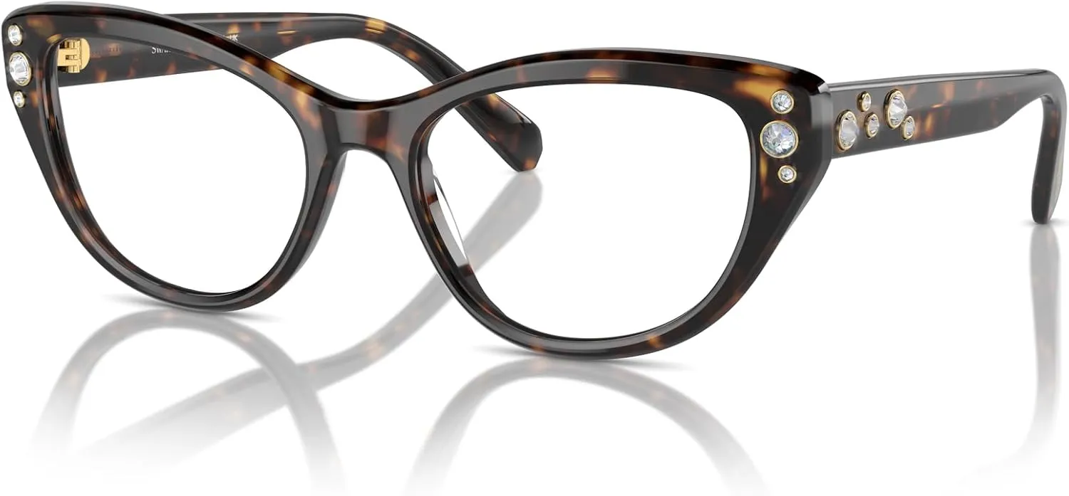 Swarovski Women's Sk2023 Cat Eye Prescription Eyewear Frames