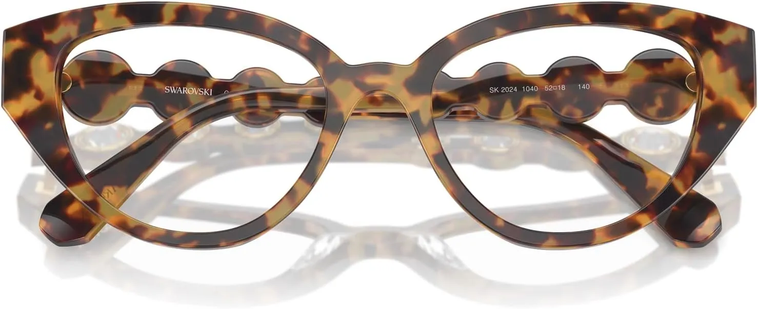 Swarovski Women's Sk2024 Cat Eye Prescription Eyewear Frames